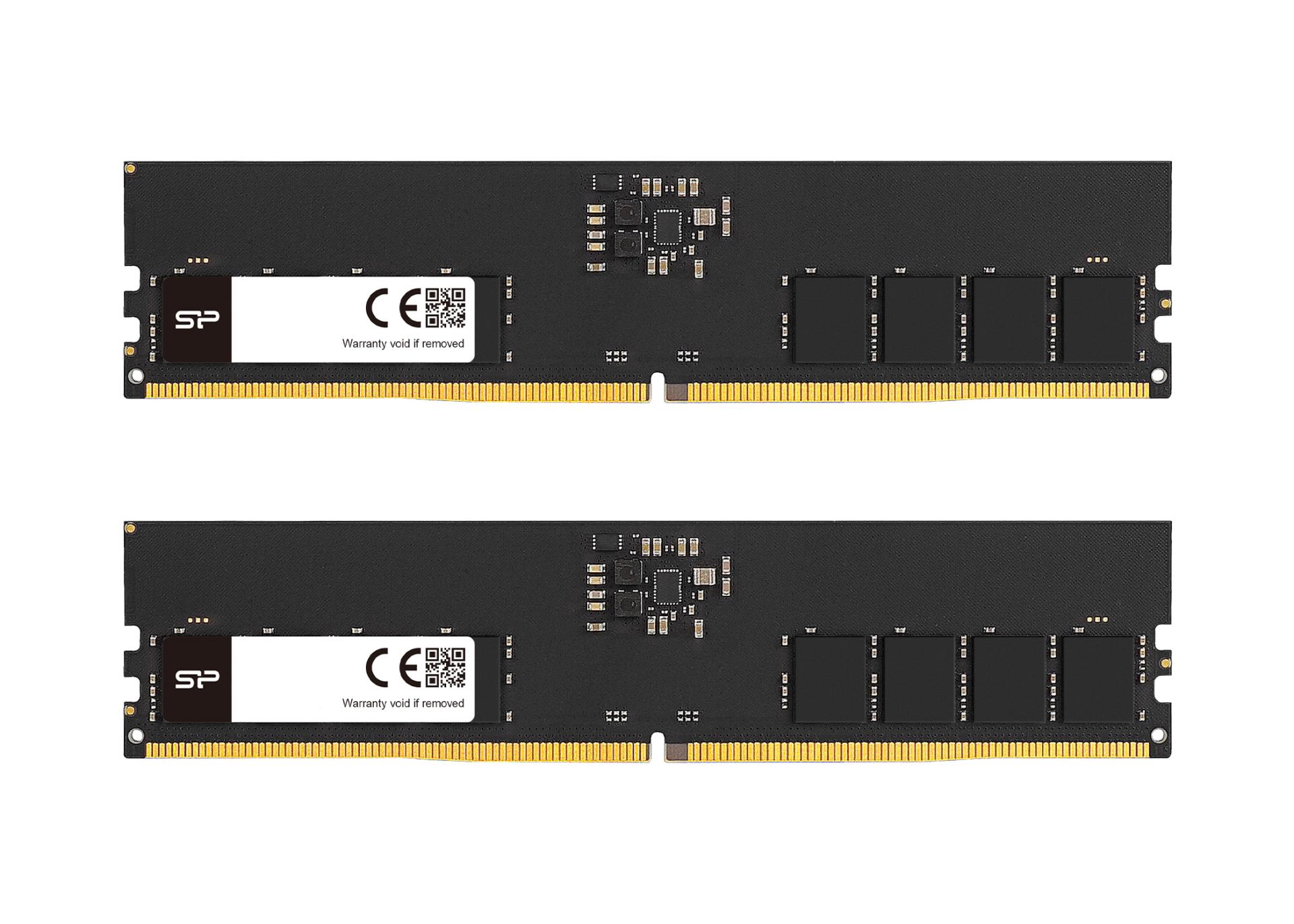 Памет Silicon Power 32GB (2x16GB) DDR5 4800MHz CL40 UDIMM SP032GBLVU480F22