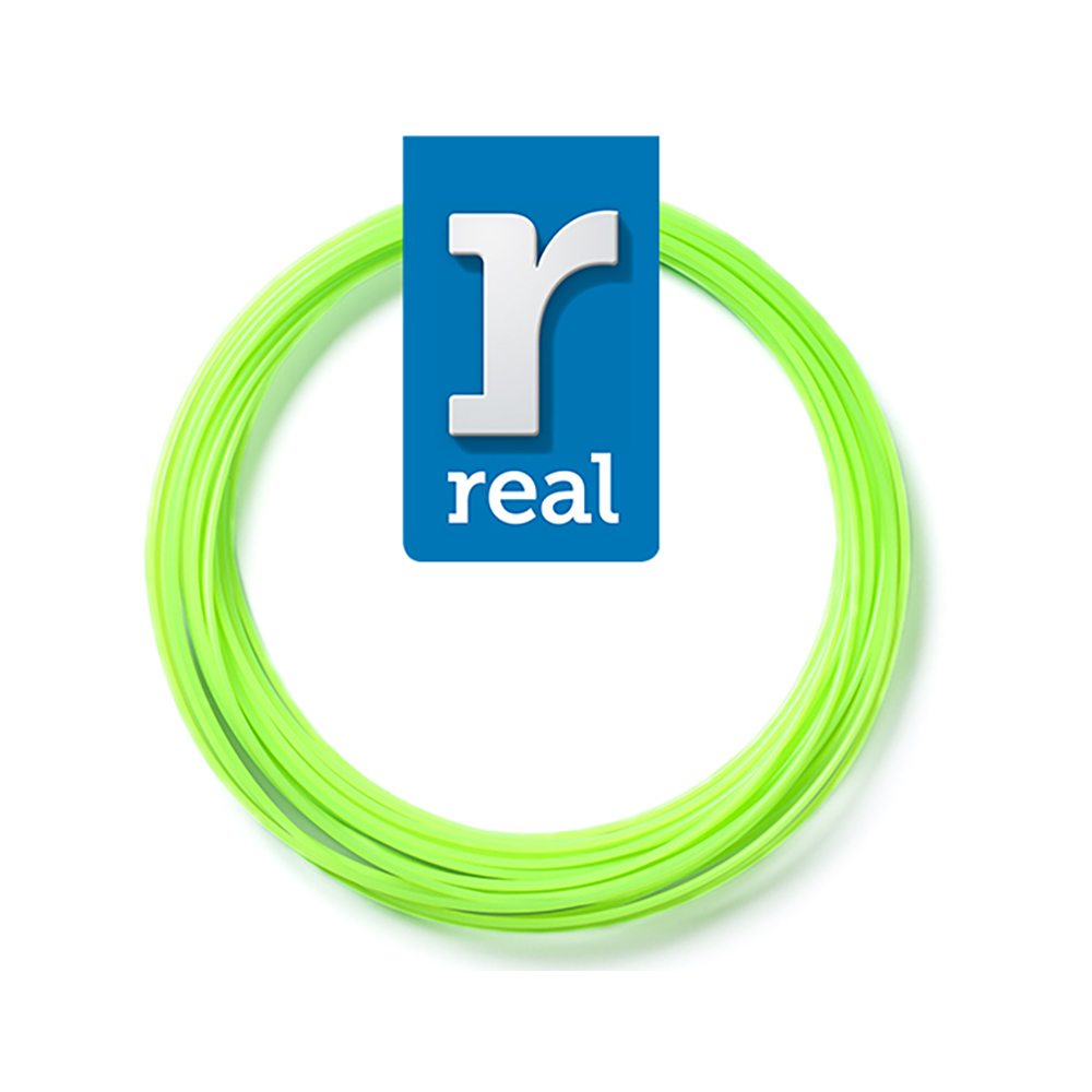 REAL PLA 3D pen filament Fluorescent Green ( 10 m / 1.75 mm ) (3DPFPLAFGREEN10MM175) (REF3DPFPLAFGREEN10MM175)