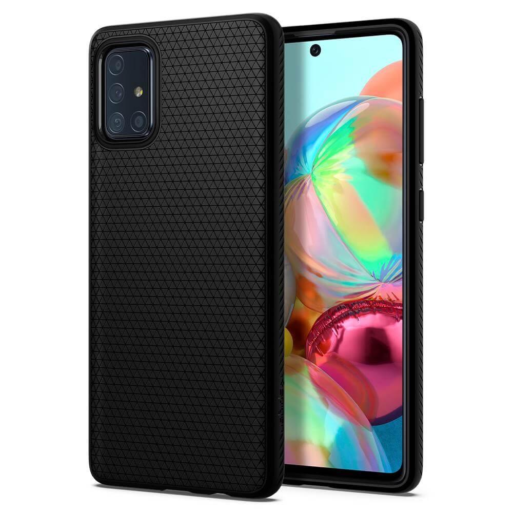 Силиконов (TPU) калъф с висока степен на защита за Samsung Galaxy A71 (черен-мат) - Spigen Liquid Air Case | JAR Computers Силиконов (TPU) калъф с висока степен на защита за Samsung Galaxy A71 (черен-мат) - Spigen Liquid Air Case