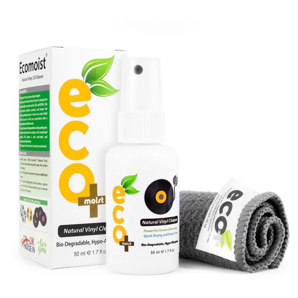 Антибактериален спрей и микрофибърна кърпичка за почистване на музикални плочи и дискове - Ecomoist Natural Vinyl Cleaner 50ml with Fine Microfiber Towel | JAR Computers Антибактериален спрей и микрофибърна кърпичка за почистване на музикални плочи и дискове - Ecomoist Natural Vinyl Cleaner 50ml with Fine Microfiber Towel