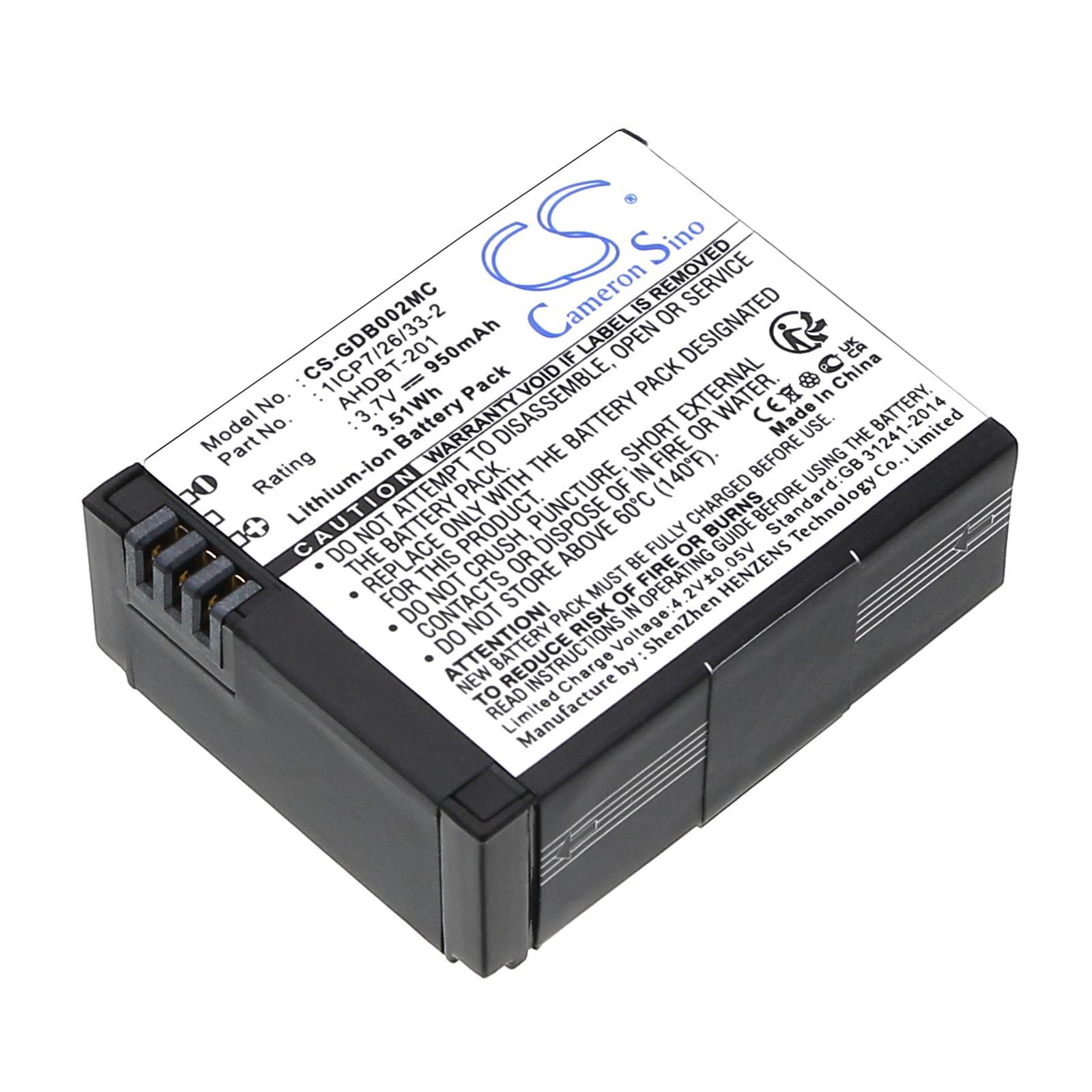 Батерия за камера GO PRO Hero 3; HERO 3 Plus  AHDBT-201  3,7V 950mAh LIIon Cameron Sino | JAR Computers Батерия за камера GO PRO Hero 3; HERO 3 Plus  AHDBT-201  3,7V 950mAh LIIon Cameron Sino