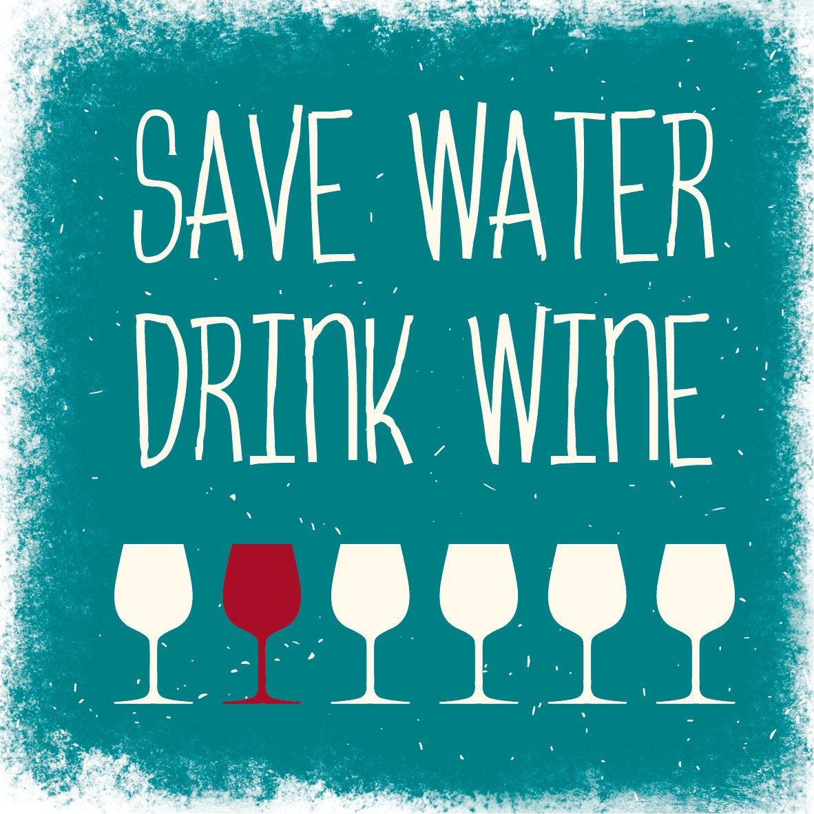 Gespaensterwald Подложка за чаша, мраморна, Save water drink wine | JAR Computers Gespaensterwald Подложка за чаша, мраморна, Save water drink wine