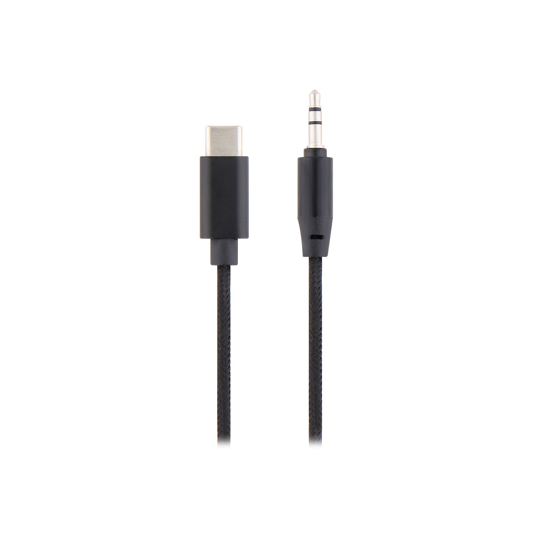 Кабел TNB, USB Type-C към 3.5 mm жак, 1.2 m, черен | JAR Computers Кабел TNB, USB Type-C към 3.5 mm жак, 1.2 m, черен