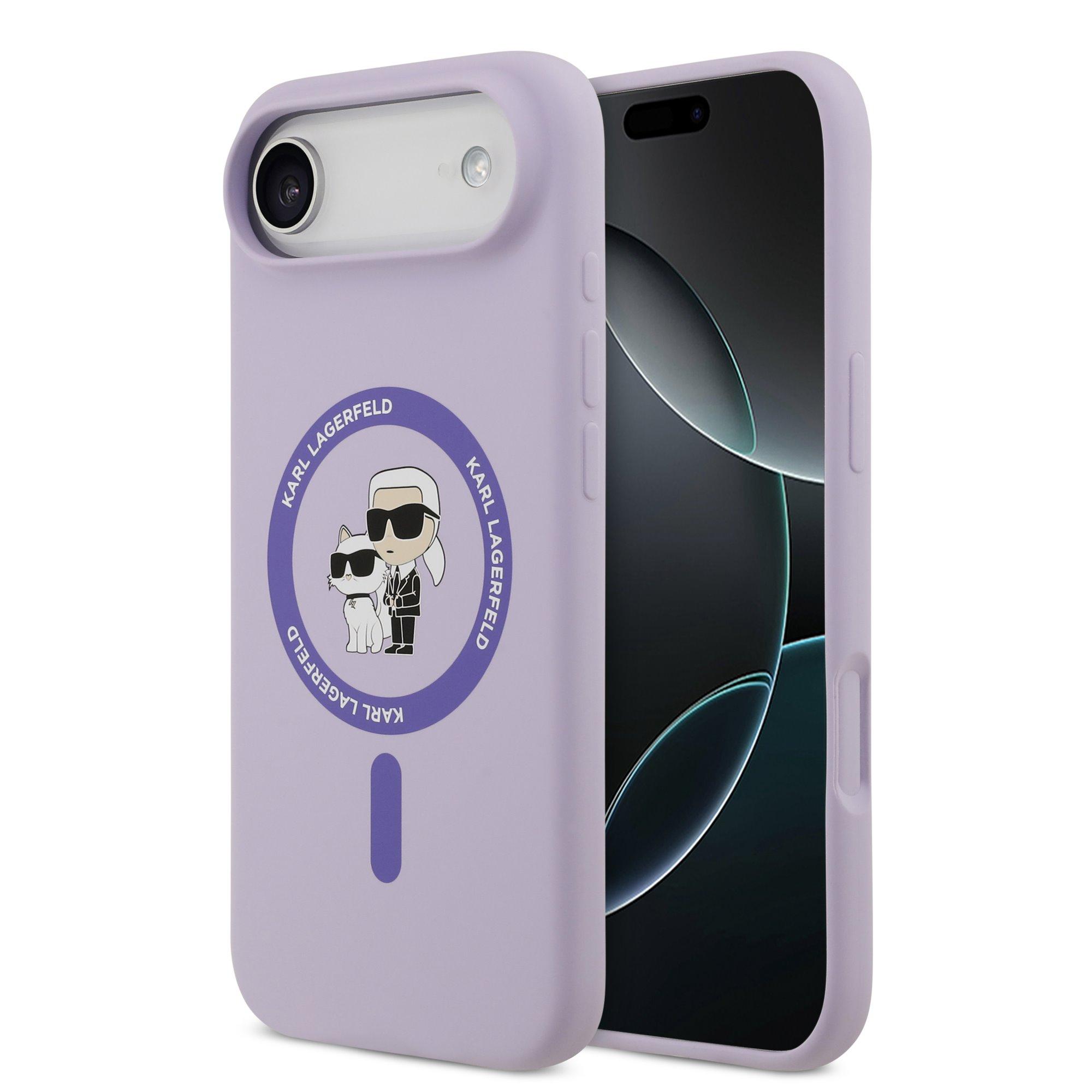 Karl Lagerfeld Калъф Apple iPhone 17 Air, Liquid Silicone K/C MagSafe /лилав/ - KLHMP17MSCMKCRHU | JAR Computers Karl Lagerfeld Калъф Apple iPhone 17 Air, Liquid Silicone K/C MagSafe /лилав/ - KLHMP17MSCMKCRHU