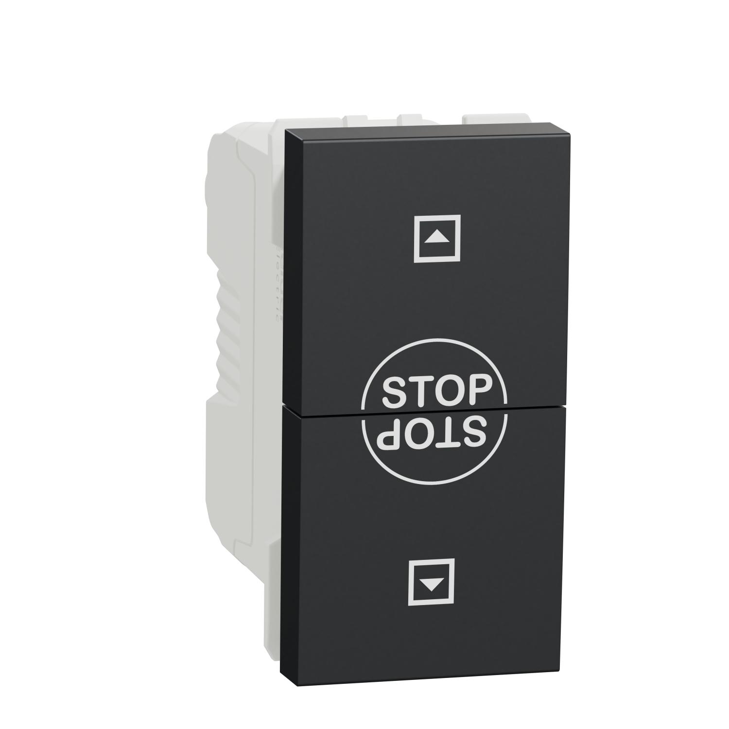 Ключ за управление на щори 10A, 1M, антрацит - SCHNEIDER ELECTRIC New Unica NU310854SC | JAR Computers Ключ за управление на щори 10A, 1M, антрацит - SCHNEIDER ELECTRIC New Unica NU310854SC