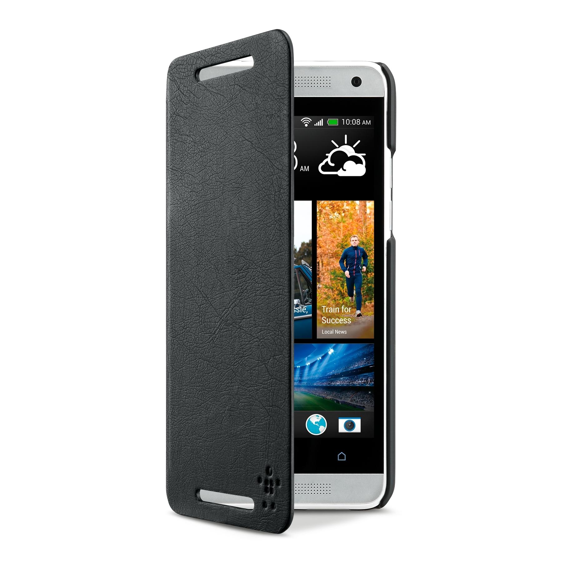 Кожен калъф за HTC One mini - Belkin Micra Folio (черен) | JAR Computers Кожен калъф за HTC One mini - Belkin Micra Folio (черен)