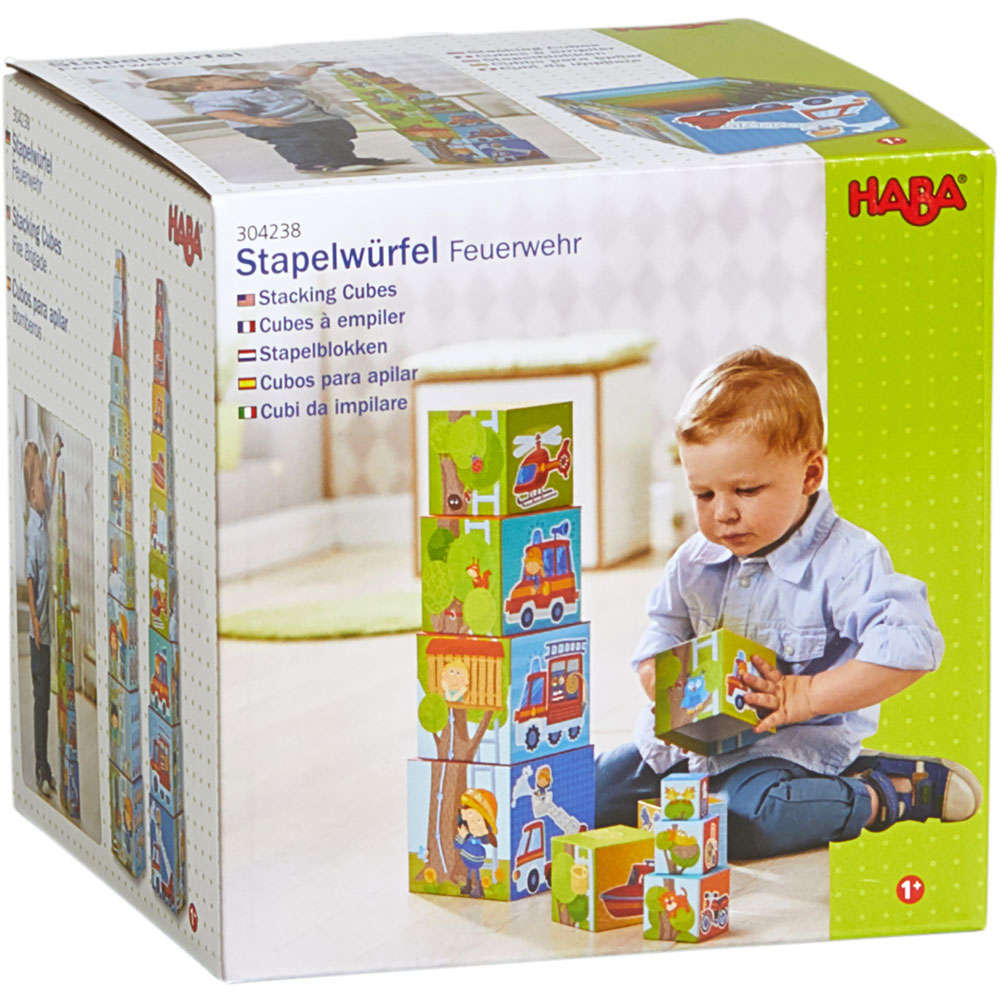 Кубчета Haba 304283 10 в 1 пожарна/цифри
