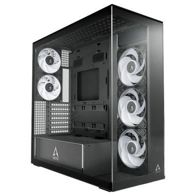 Кутия за компютър ARCTIC pc case Xtender Black Clear - Midi - black | JAR Computers Кутия за компютър ARCTIC pc case Xtender Black Clear - Midi - black