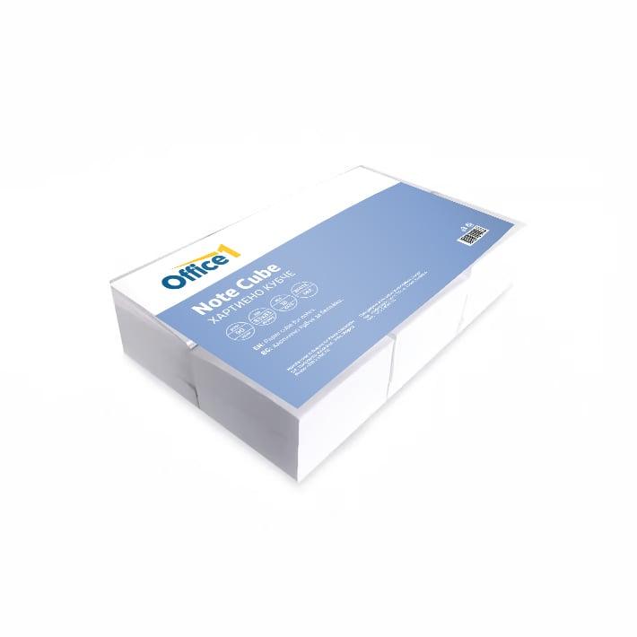 Office 1 Хартиено кубче, 83 x 83 mm, 80 g/m2, офсет, бяло, 250 листа, 18 броя | JAR Computers Office 1 Хартиено кубче, 83 x 83 mm, 80 g/m2, офсет, бяло, 250 листа, 18 броя