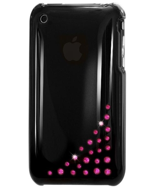 Кейс с кристали на Сваровски за iPhone 3G/3Gs - Swarovski Metallic Mirror Fuchsia | JAR Computers Кейс с кристали на Сваровски за iPhone 3G/3Gs - Swarovski Metallic Mirror Fuchsia