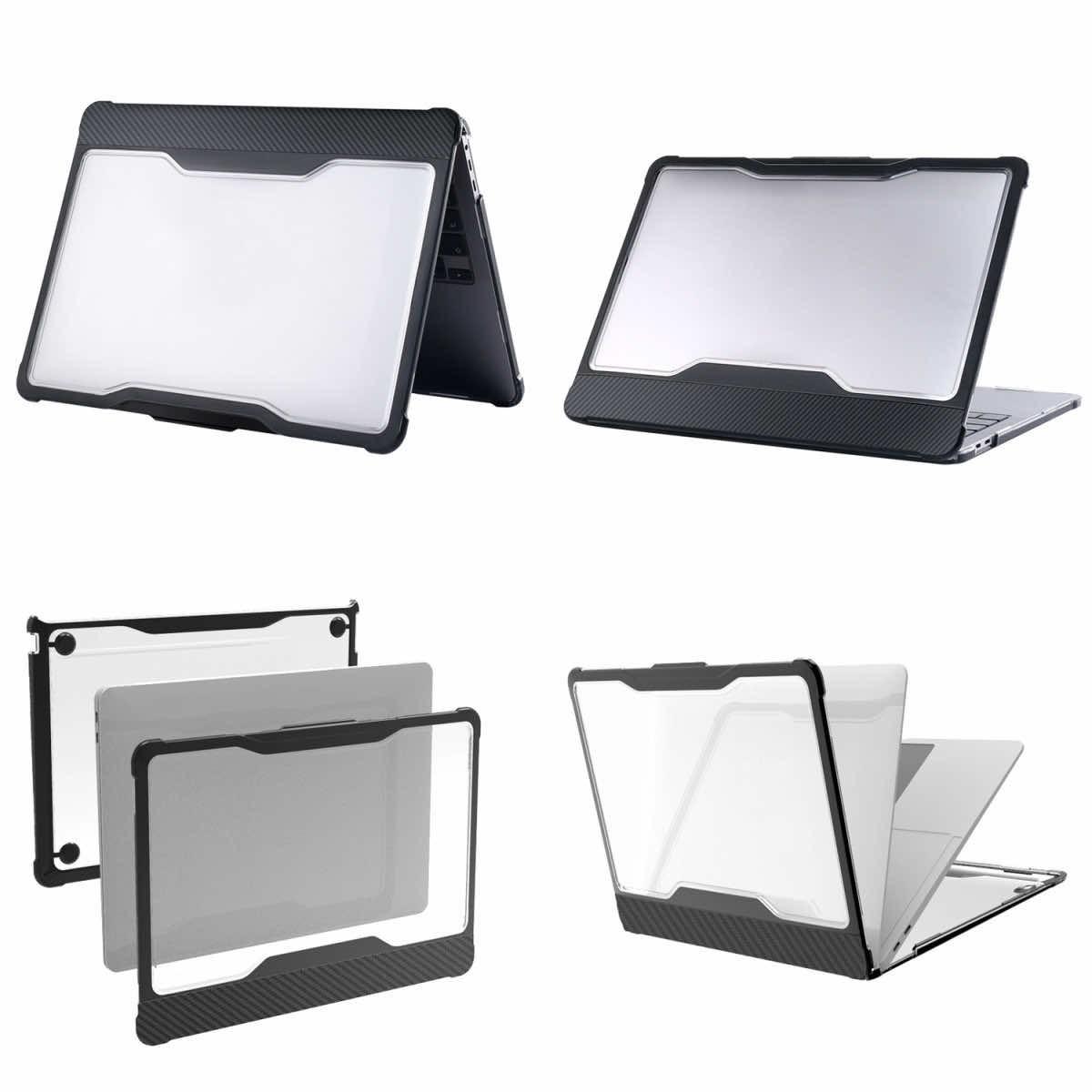 Удароустойчив хибриден кейс за MacBook Air 13 (2018-2020), MacBook Air 13 M1 (2020) - 4smarts Full Body Sturdy Case (черен-прозрачен) | JAR Computers Удароустойчив хибриден кейс за MacBook Air 13 (2018-2020), MacBook Air 13 M1 (2020) - 4smarts Full Body Sturdy Case (черен-прозрачен)