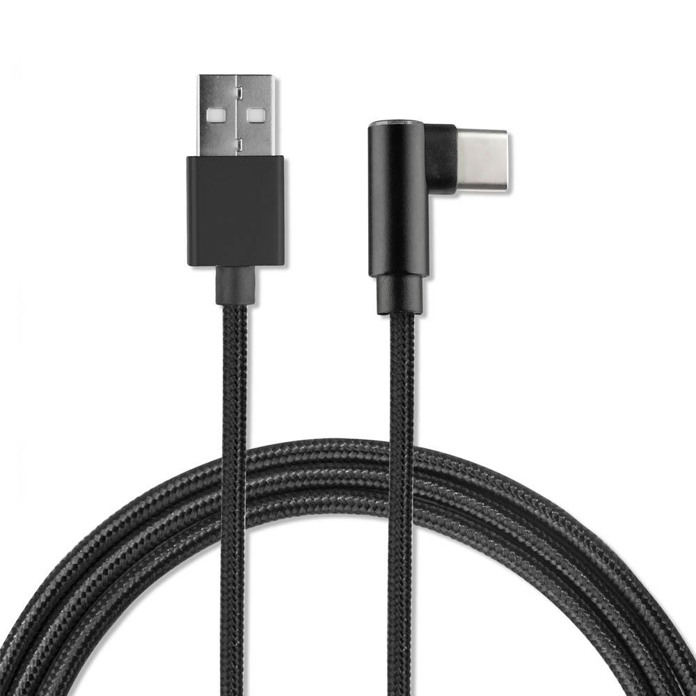 4smarts Basic USB-C Data Cable AngledCord - USB към USB-C кабел за устройства с USB-C порт (100 см.) (черен) | JAR Computers 4smarts Basic USB-C Data Cable AngledCord - USB към USB-C кабел за устройства с USB-C порт (100 см.) (черен)