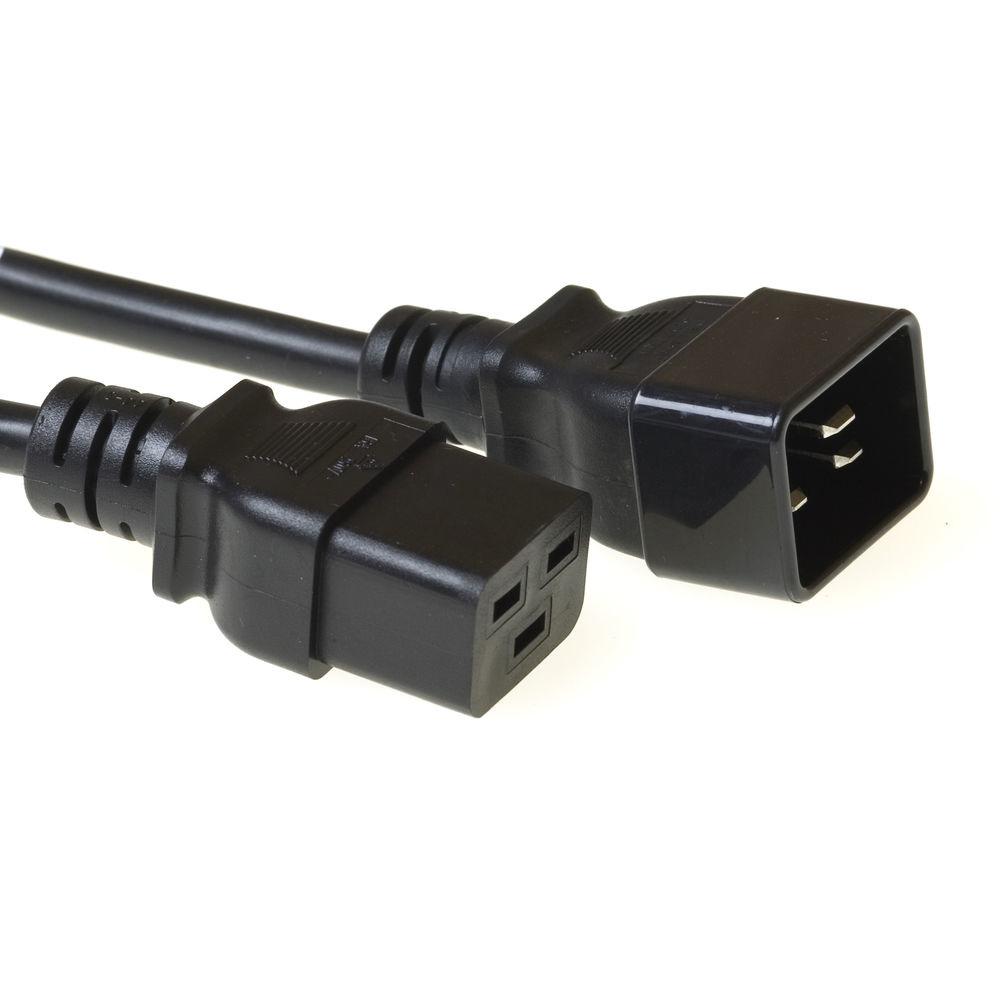 ACT Powercord C19 – C20 AK5087 захранващ кабел, черен, 3 м | JAR Computers ACT Powercord C19 – C20 AK5087 захранващ кабел, черен, 3 м