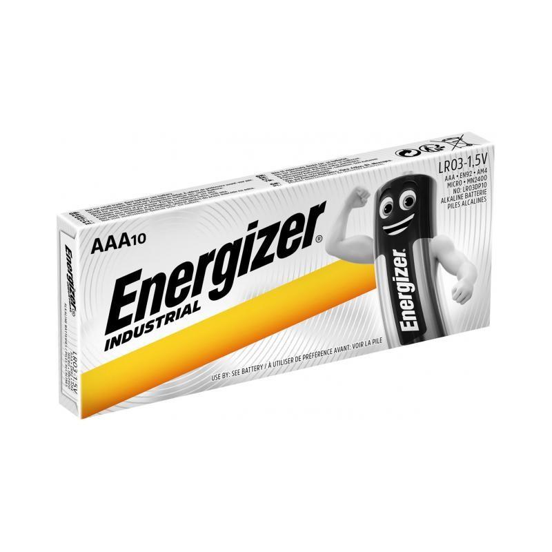 Алкална батерия индустриална Energizer, LR03 AAA, 1.5 V, оп.10 | JAR Computers Алкална батерия индустриална Energizer, LR03 AAA, 1.5 V, оп.10