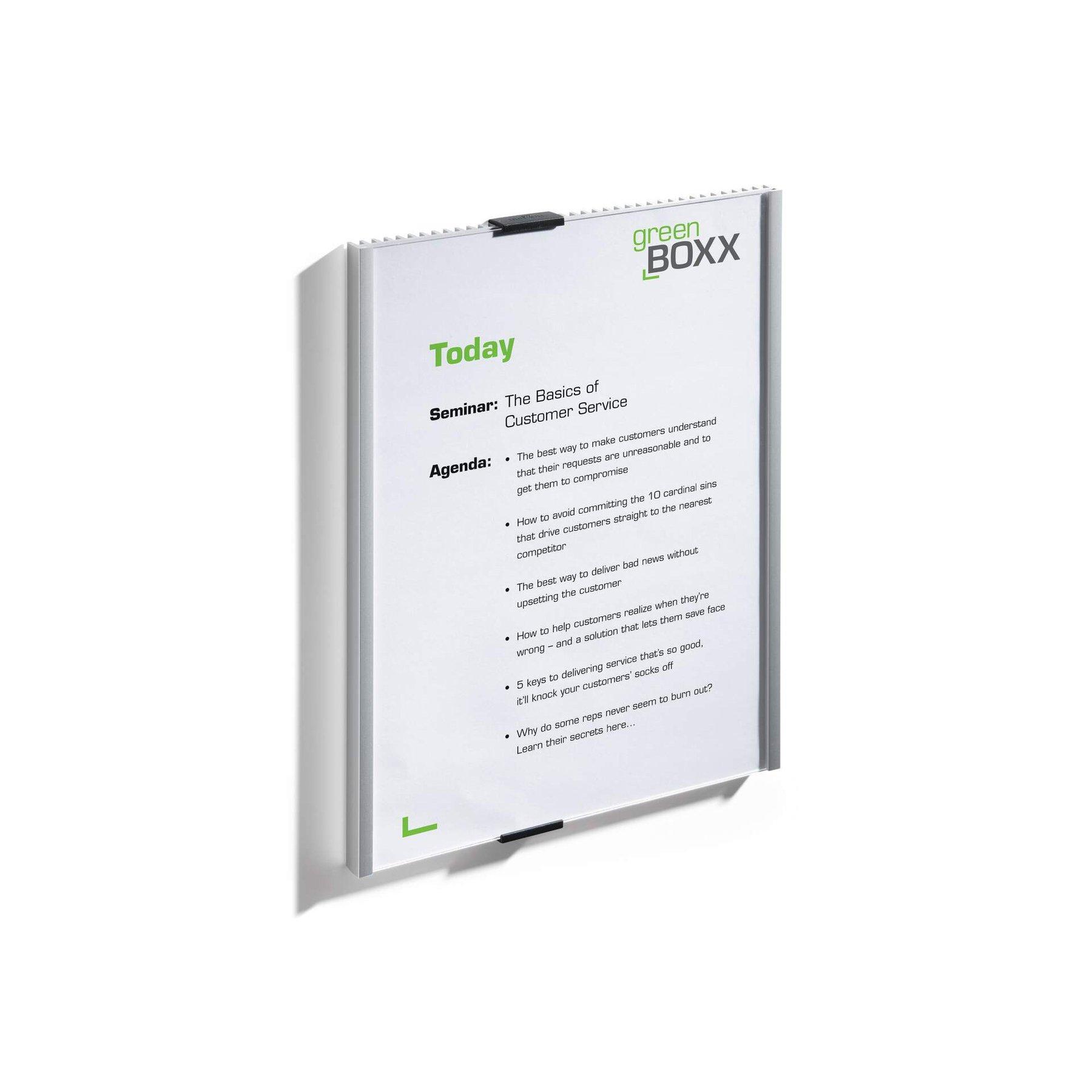 Durable Табела за врата Info Sign, вертикална, A4, сребриста | JAR Computers Durable Табела за врата Info Sign, вертикална, A4, сребриста
