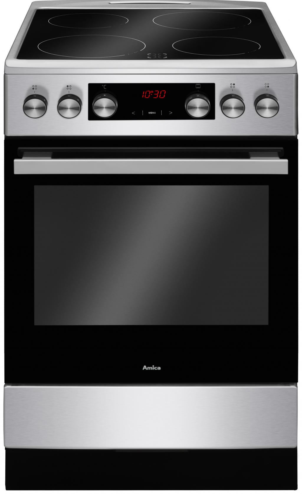 Готварска печка с керамичен плот AMICA SSFS28TDX 56423 | JAR Computers Готварска печка с керамичен плот AMICA SSFS28TDX 56423