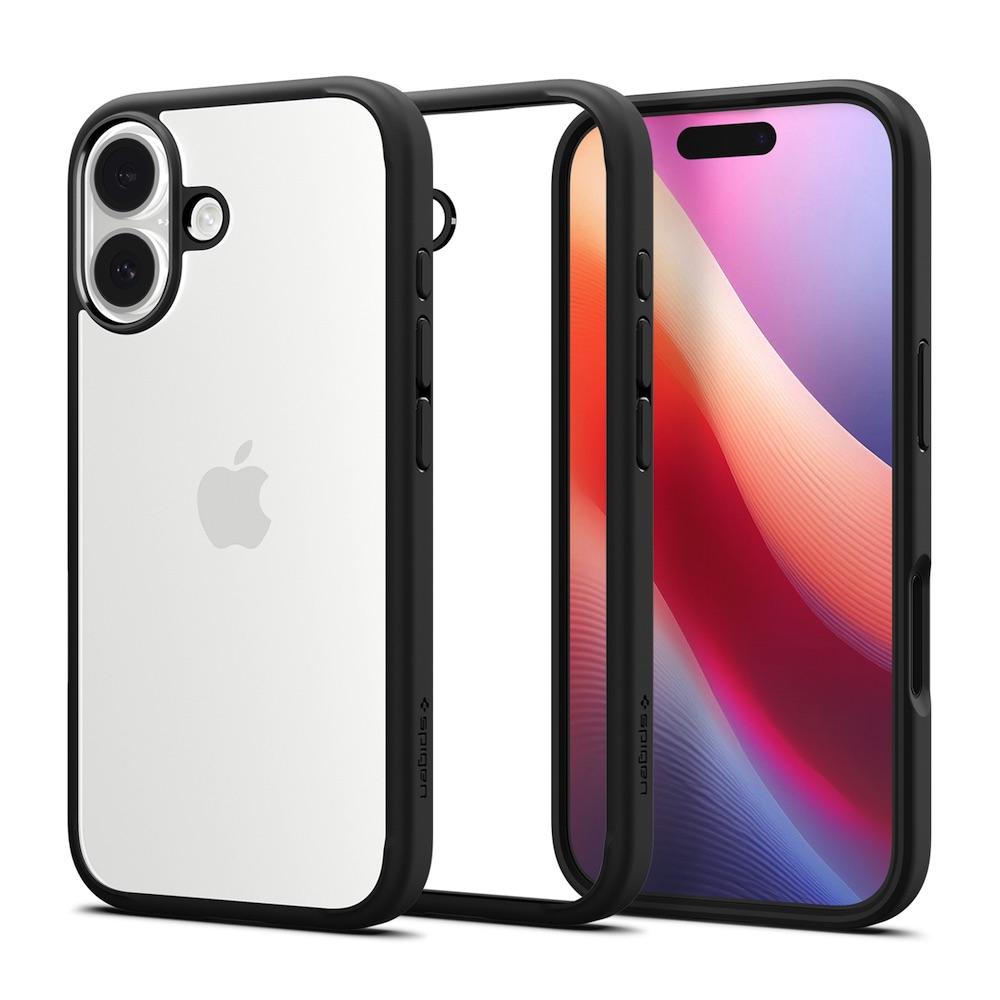 Хибриден кейс с висока степен на защита за iPhone 17 - Spigen Ultra Hybrid Case (черен-прозрачен) | JAR Computers Хибриден кейс с висока степен на защита за iPhone 17 - Spigen Ultra Hybrid Case (черен-прозрачен)
