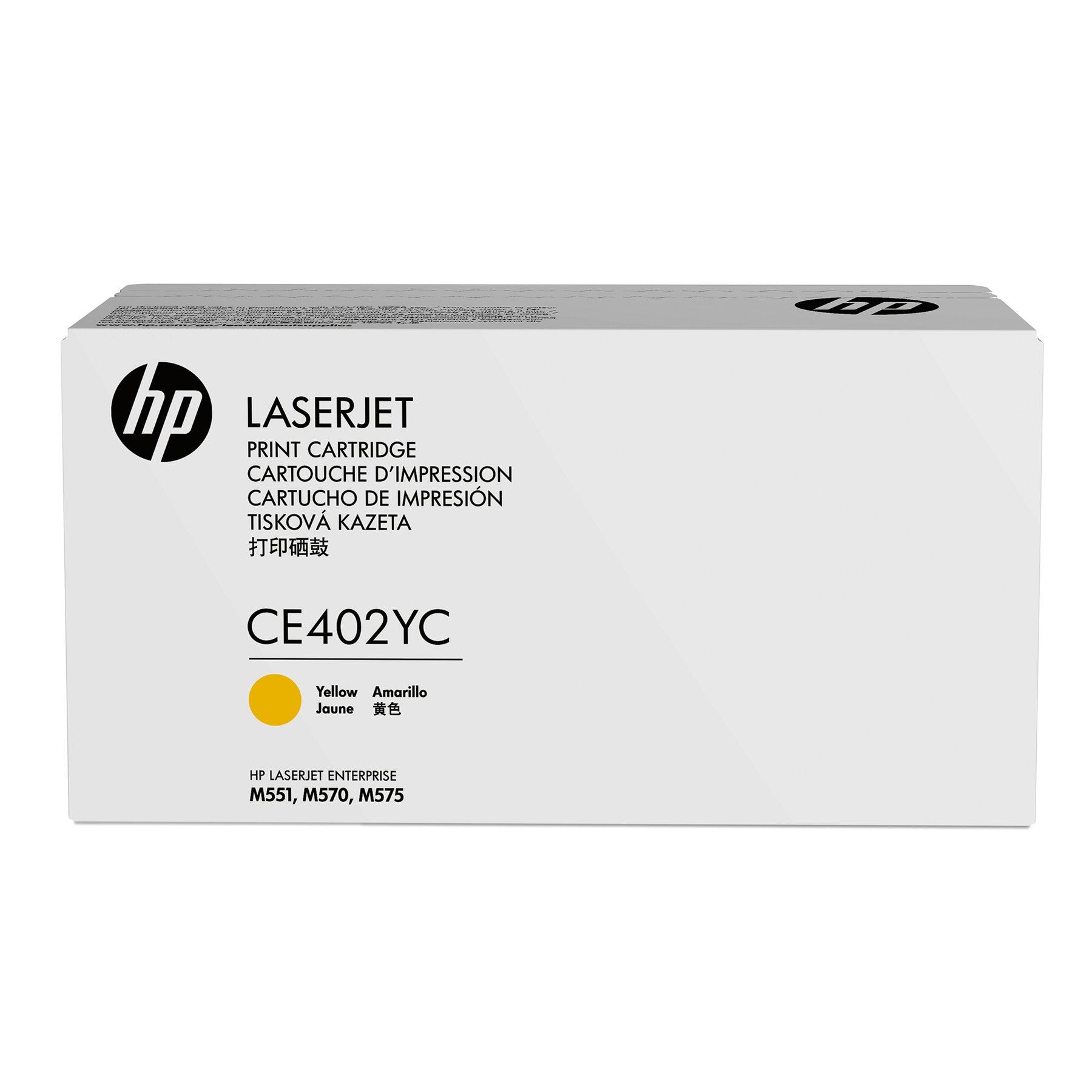 HP Тонер CE402YC, 507A, Yellow
