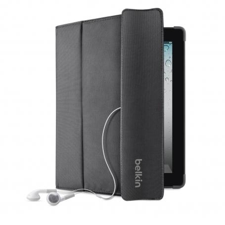 Калъф, поставка и външен джоб за аксесоари за iPad 4, iPad 3, iPad 2 - Belkin Storage Folio Stand (черен) | JAR Computers Калъф, поставка и външен джоб за аксесоари за iPad 4, iPad 3, iPad 2 - Belkin Storage Folio Stand (черен)