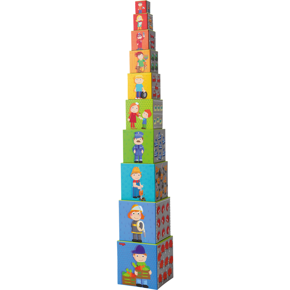Кубчета Haba 301524 10в 1 професии/цифри
