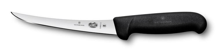 Кухненски нож Victorinox Fibrox за обезкостяване, извито острие, 12 см, черен | JAR Computers Кухненски нож Victorinox Fibrox за обезкостяване, извито острие, 12 см, черен