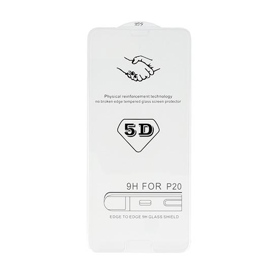 Обхващащо и ръбовете стъклено защитно покритие за дисплея на Huawei P20 - Premium Full Glue 5D Tempered Glass (прозрачен) | JAR Computers Обхващащо и ръбовете стъклено защитно покритие за дисплея на Huawei P20 - Premium Full Glue 5D Tempered Glass (прозрачен)