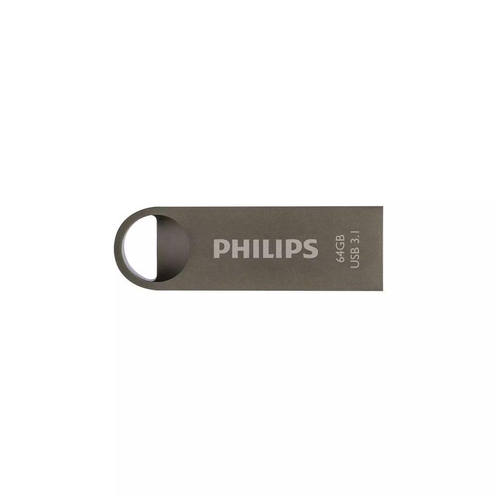 Philips Moon 64GB USB 3.1 Stick Ασημί (FM64FD165B/00) (PHIFM64FD165B-00) | JAR Computers Philips Moon 64GB USB 3.1 Stick Ασημί (FM64FD165B/00) (PHIFM64FD165B-00)