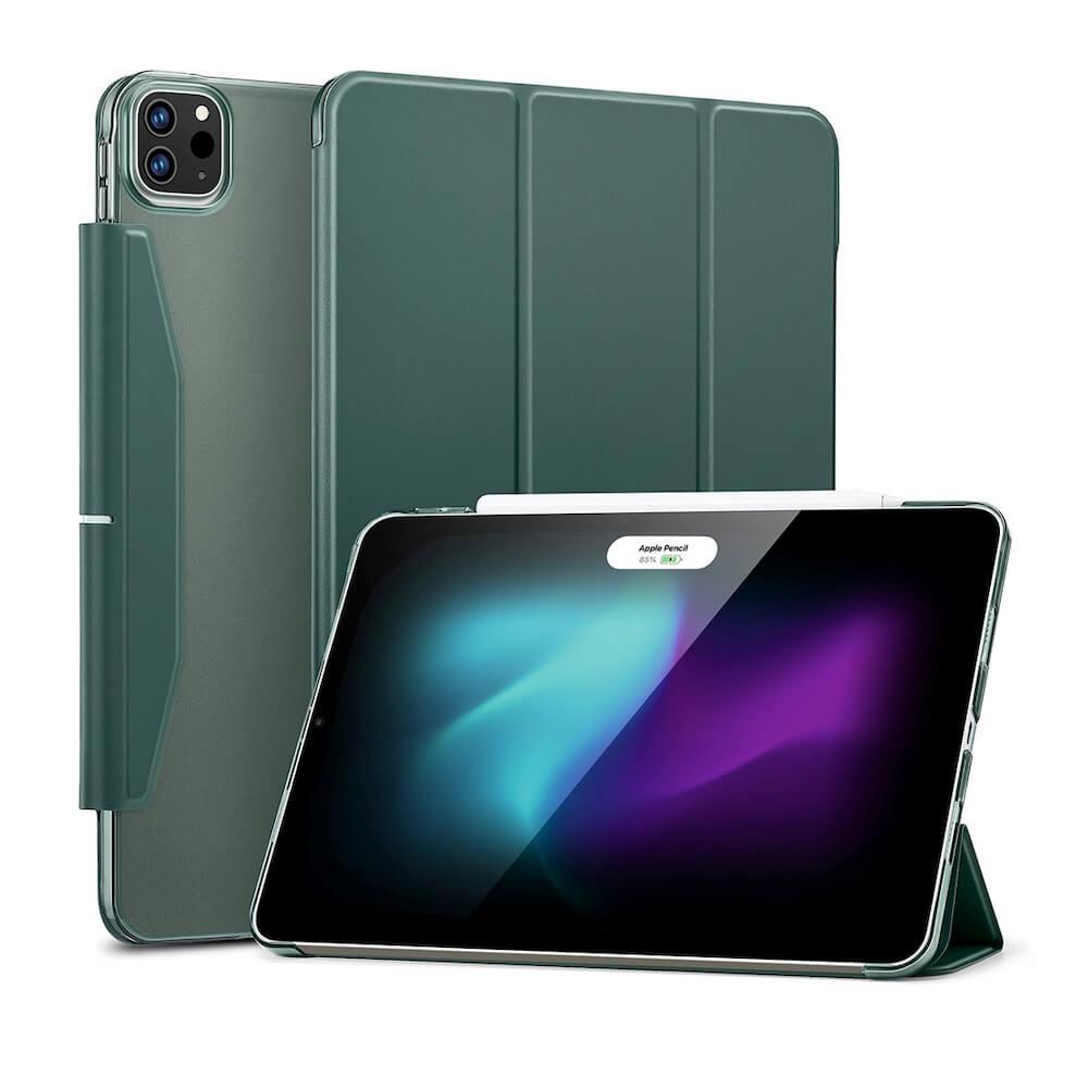 Полиуретанов калъф с поставка и отделение за Apple Pencil Pro за iPad Pro 11 (2024) - ESR Ascend Trifold Case (зелен) | JAR Computers Полиуретанов калъф с поставка и отделение за Apple Pencil Pro за iPad Pro 11 (2024) - ESR Ascend Trifold Case (зелен)