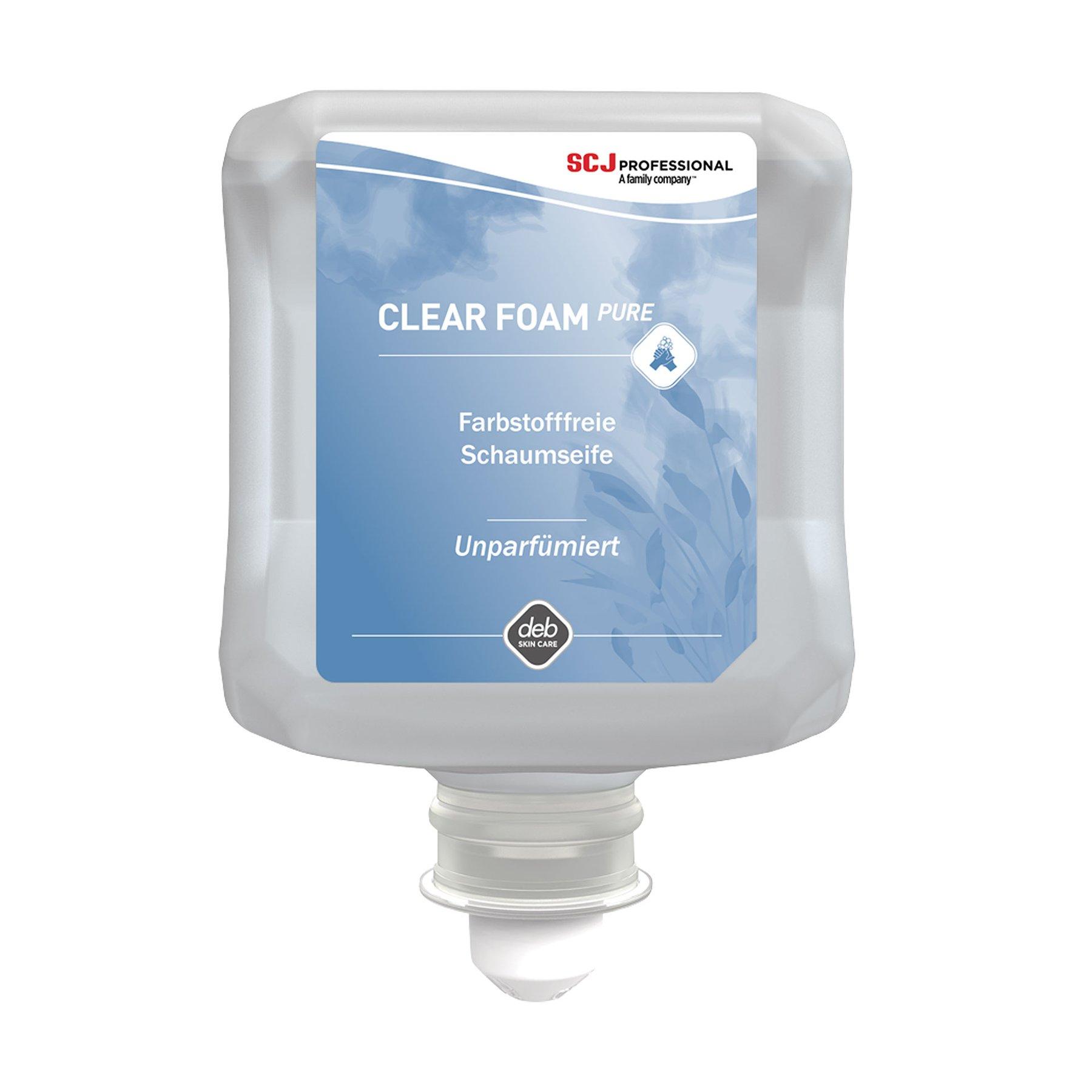 Пяна за ръце SCJohnson Clear Foam Pure, без аромат, 1 L | JAR Computers Пяна за ръце SCJohnson Clear Foam Pure, без аромат, 1 L