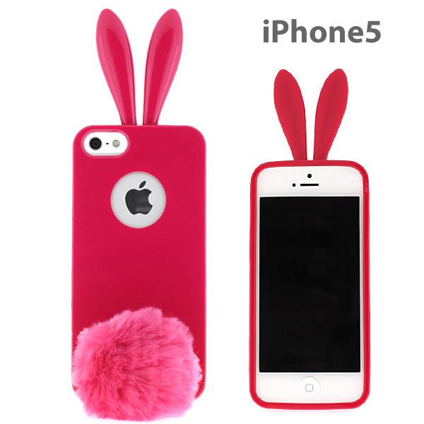 Силиконов кейс със заешки ушички и опашка за iPhone 5, iPhone 5S, iPhone SE - Rabito Bunny Case (розов) | JAR Computers Силиконов кейс със заешки ушички и опашка за iPhone 5, iPhone 5S, iPhone SE - Rabito Bunny Case (розов)