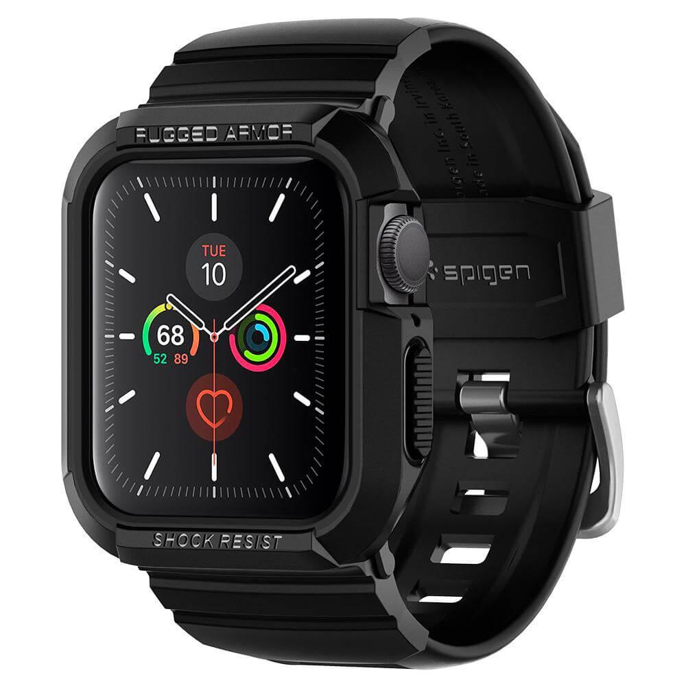 Удароустойчив TPU кейс с вградена каишка за Apple Watch 40мм, 41мм - Spigen Rugged Armor Case Pro (черен) | JAR Computers Удароустойчив TPU кейс с вградена каишка за Apple Watch 40мм, 41мм - Spigen Rugged Armor Case Pro (черен)