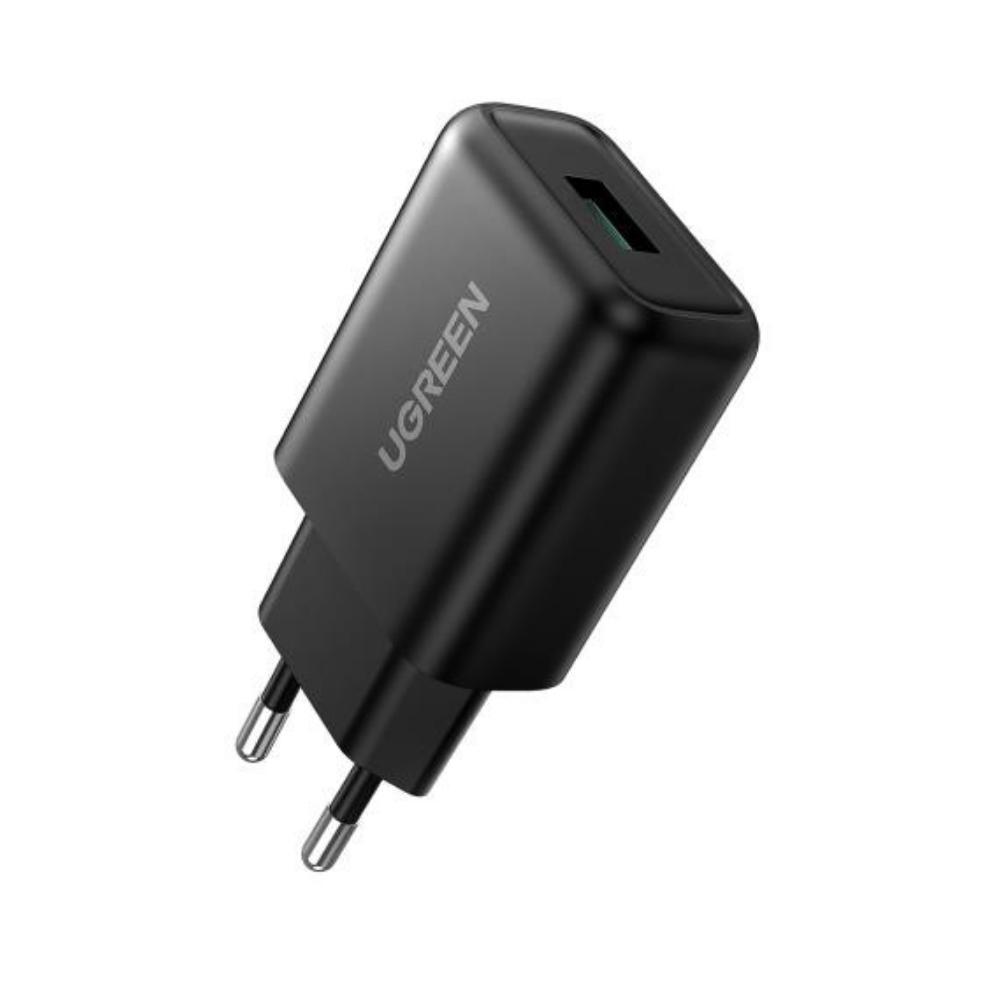 Ugreen Wall Charger CD122 18W QC 3.0 USB Black (70273) (UGR70273) | JAR Computers Ugreen Wall Charger CD122 18W QC 3.0 USB Black (70273) (UGR70273)