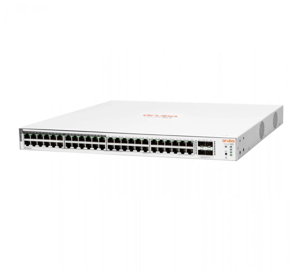 HPE Networking Instant On Switch 48p Gigabit CL4 PoE 4p SFP 370W 1830 | JAR Computers HPE Networking Instant On Switch 48p Gigabit CL4 PoE 4p SFP 370W 1830