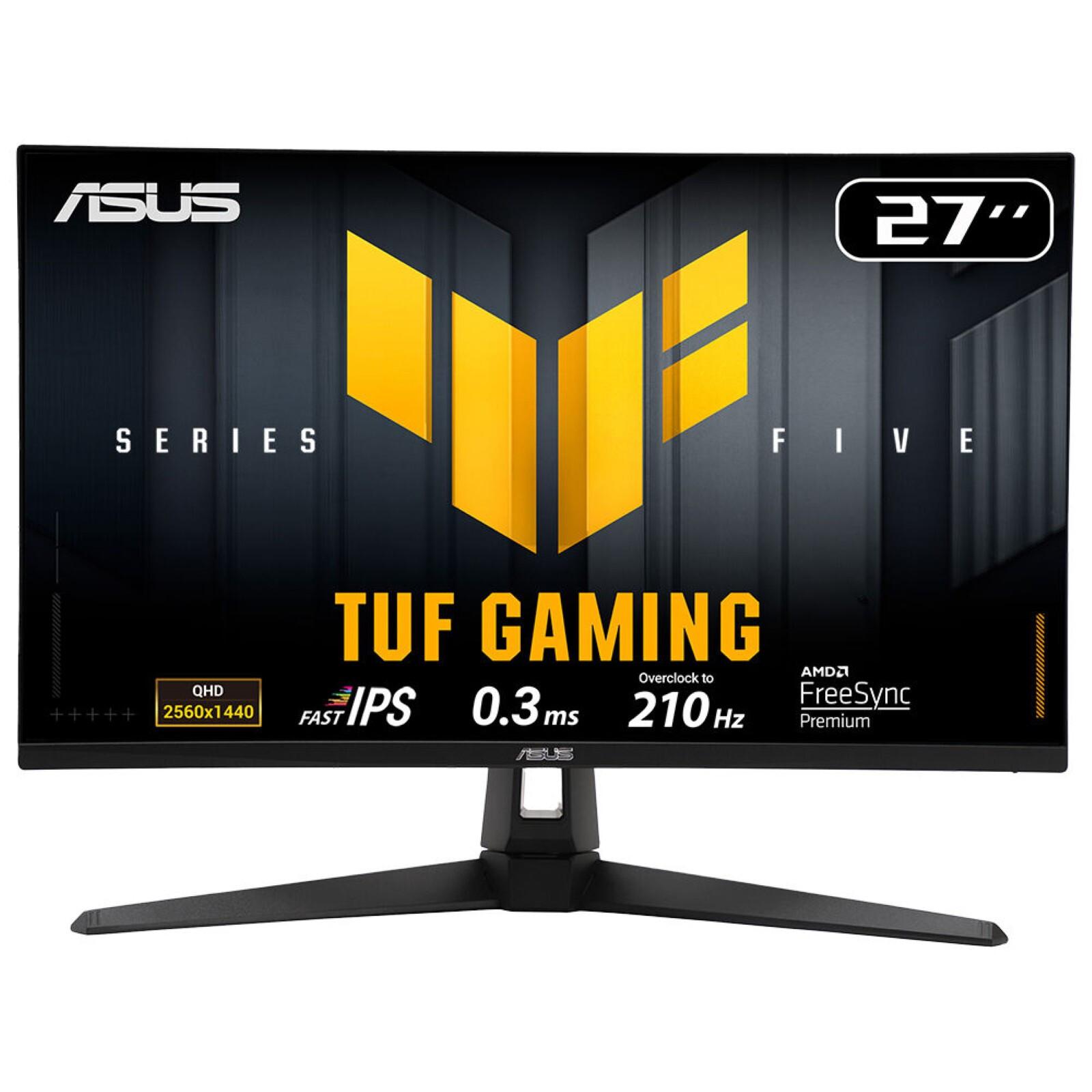 ASUS TUF Gaming VG27AQ5A компютърен монитор 68,6 см (27") 2560 x 1440 пиксела Quad HD LCD Черен | JAR Computers ASUS TUF Gaming VG27AQ5A компютърен монитор 68,6 см (27") 2560 x 1440 пиксела Quad HD LCD Черен