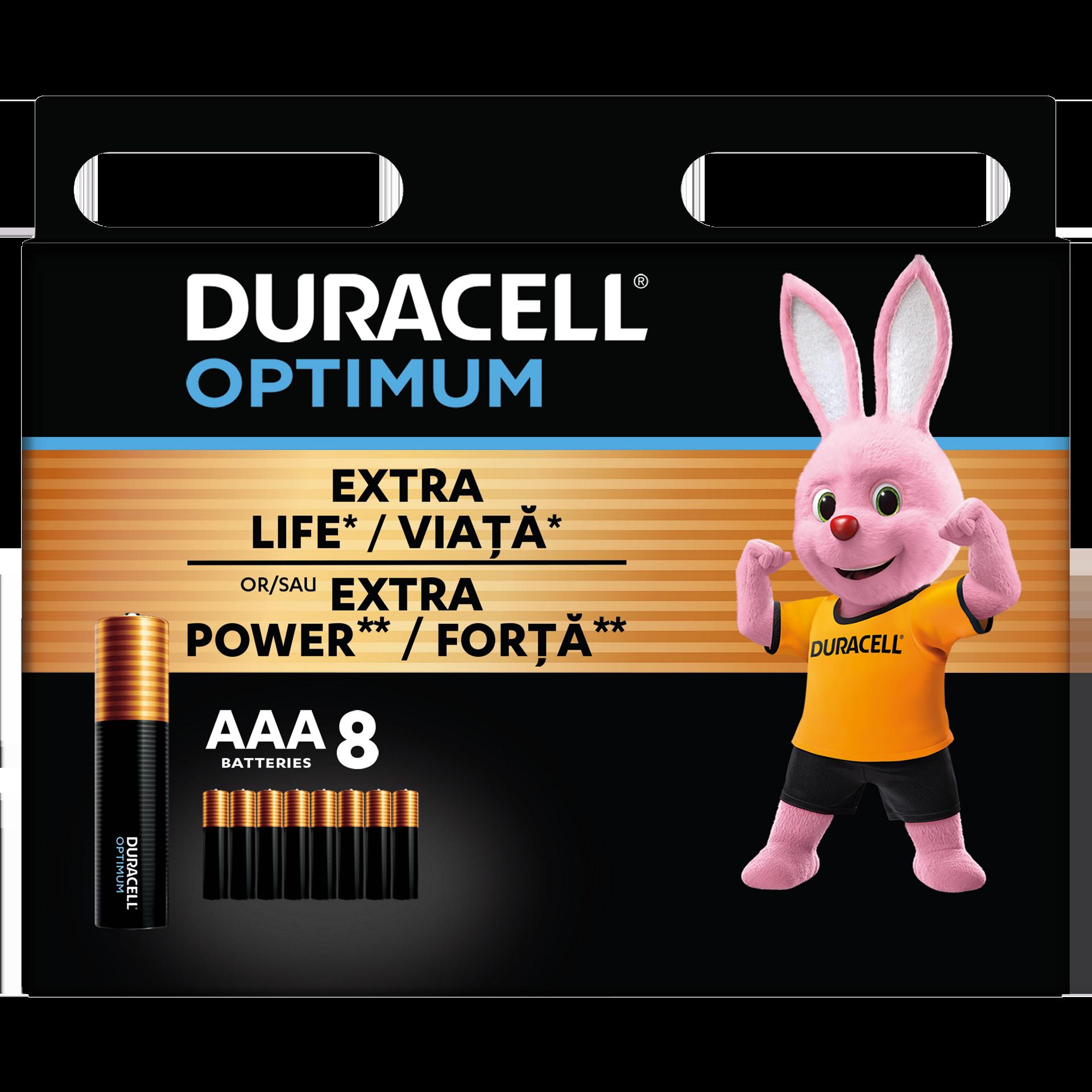 Батерия Duracell Optimum AAA 8 броя | JAR Computers Батерия Duracell Optimum AAA 8 броя
