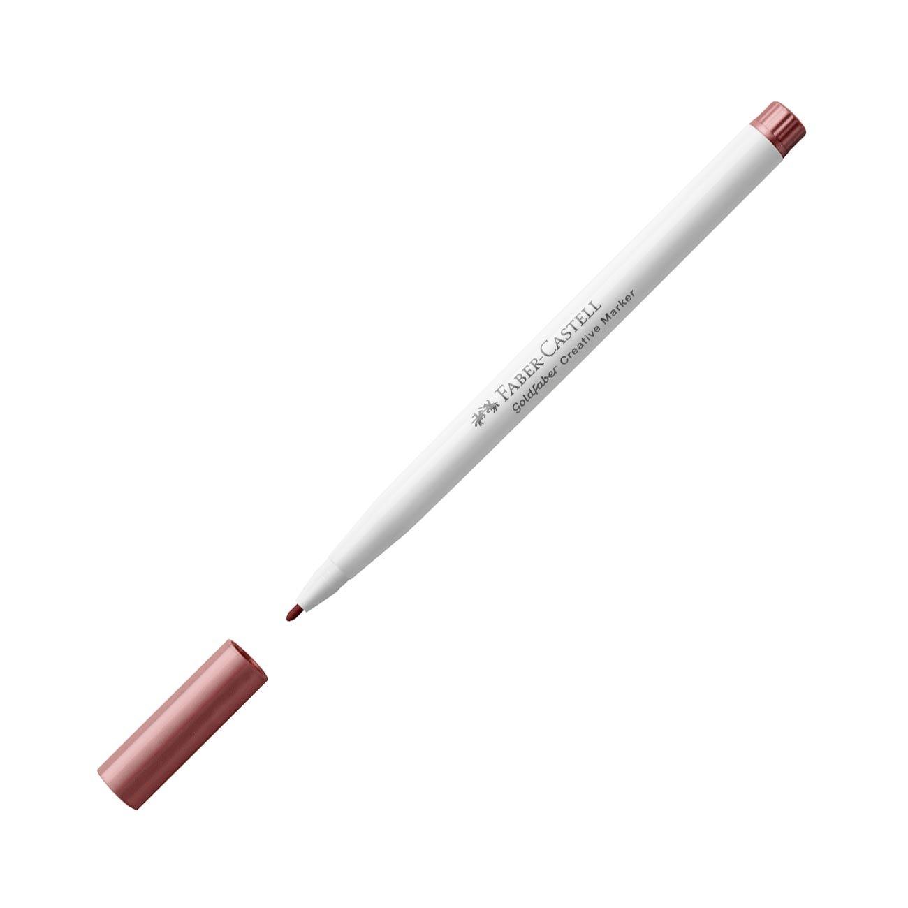 Faber-Castell Маркер Creative, объл, 1.5 mm, № 593, наситеночервен металик