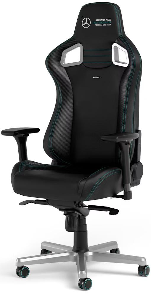 Гейминг стол noblechairs - EPIC High-Tech Faux, Mercedes-AMG Petronas F1 Team | JAR Computers Гейминг стол noblechairs - EPIC High-Tech Faux, Mercedes-AMG Petronas F1 Team