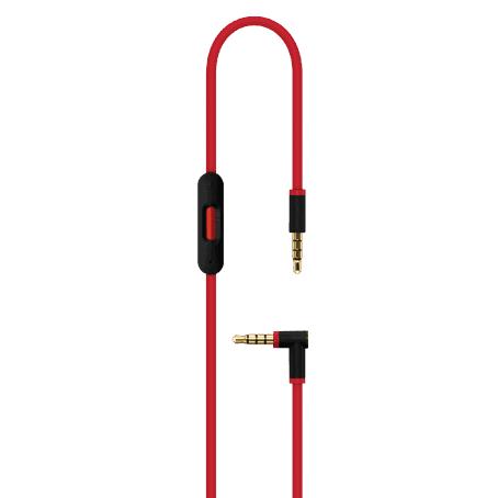 Кабел с микрофон и управление на звука за iPhone, iPod и iPad - Beats By Dre RemoteTalk cable (червен) | JAR Computers Кабел с микрофон и управление на звука за iPhone, iPod и iPad - Beats By Dre RemoteTalk cable (червен)