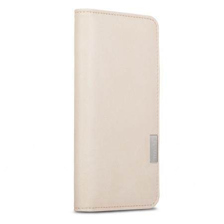 Кожен/текстилен калъф, тип портфейл и поставка за iPhone 8, iPhone 7 - Moshi Overture Flip Wallet Case (бежов) | JAR Computers Кожен/текстилен калъф, тип портфейл и поставка за iPhone 8, iPhone 7 - Moshi Overture Flip Wallet Case (бежов)