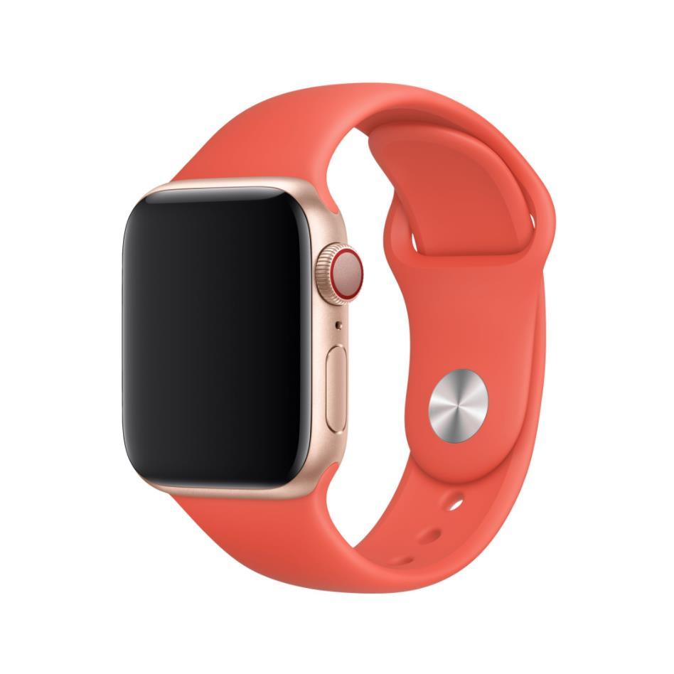 Оригинална силиконова каишка за Apple Watch 38мм, 40мм - Apple Sport Band Stainless Steel Pin (светлочервен) | JAR Computers Оригинална силиконова каишка за Apple Watch 38мм, 40мм - Apple Sport Band Stainless Steel Pin (светлочервен)