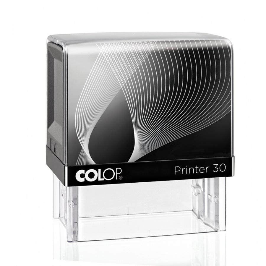 Печат Colop Printer 30, правоъгълен, 18х47 мм, черен тампон | JAR Computers Печат Colop Printer 30, правоъгълен, 18х47 мм, черен тампон