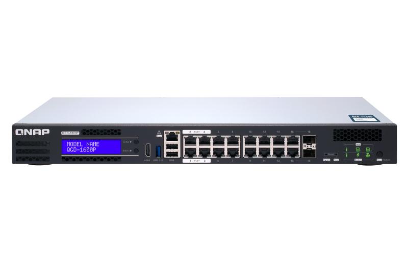 QNAP QGD-1600P Управляем Gigabit Ethernet (10/100/1000) Захранване по Ethernet (PoE) 1U Черен, Сив | JAR Computers QNAP QGD-1600P Управляем Gigabit Ethernet (10/100/1000) Захранване по Ethernet (PoE) 1U Черен, Сив