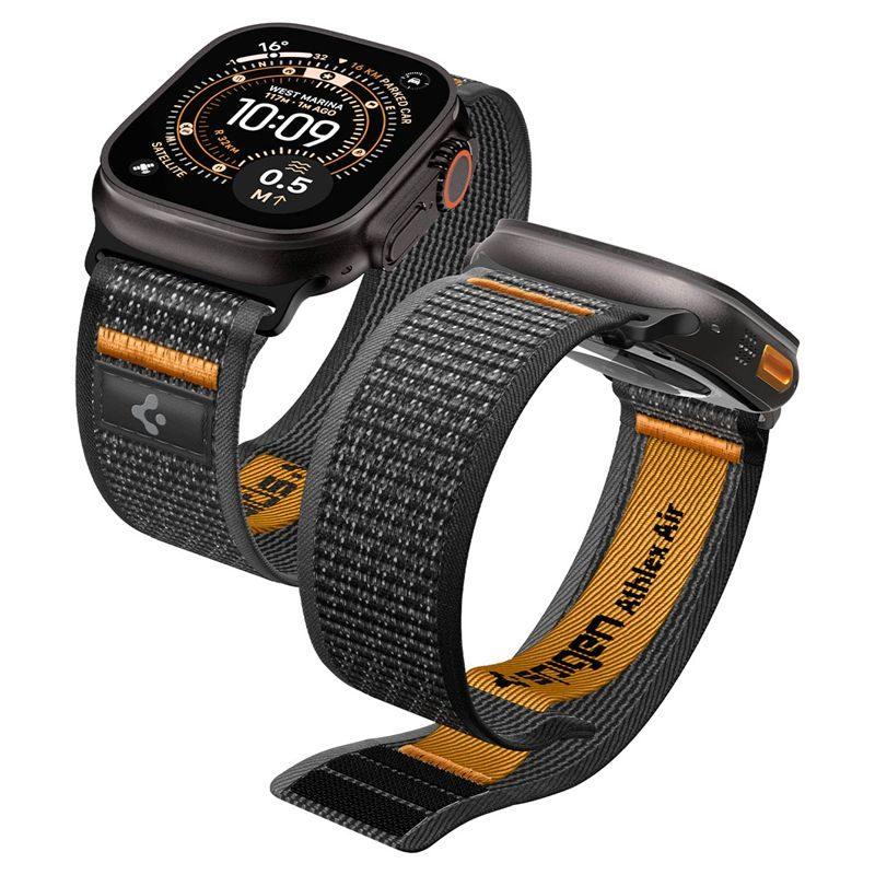 Текстилна каишка за Apple Watch 44мм, 45мм, 46мм, Ultra, Ultra 2, Ultra 3 49мм - Spigen Athlex Air 2 Watchband (оранжев) | JAR Computers Текстилна каишка за Apple Watch 44мм, 45мм, 46мм, Ultra, Ultra 2, Ultra 3 49мм - Spigen Athlex Air 2 Watchband (оранжев)