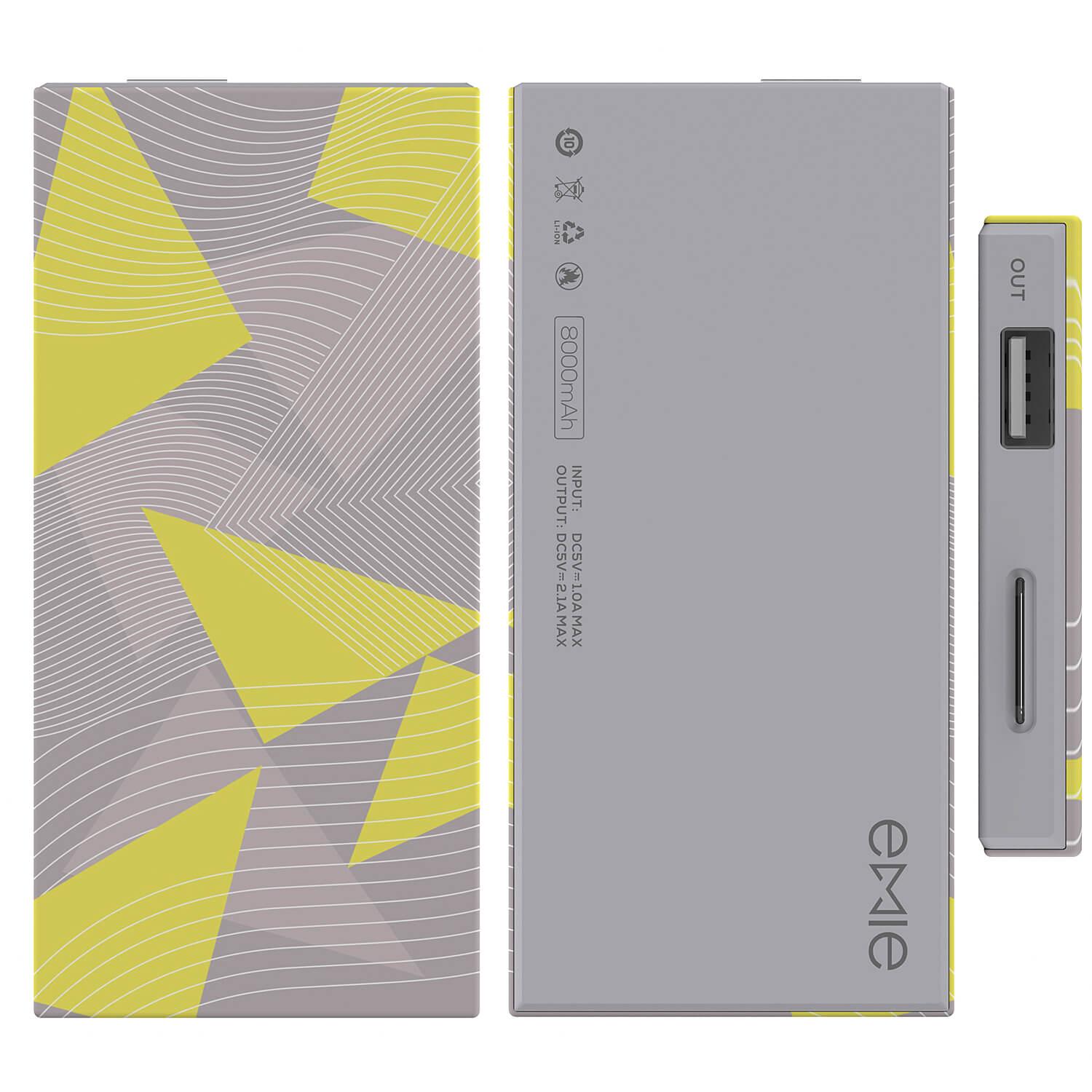 Външна батерия за смартфони и таблети с USB изход - Emie Powerbank Memo Rhyme 8000 mAh | JAR Computers Външна батерия за смартфони и таблети с USB изход - Emie Powerbank Memo Rhyme 8000 mAh