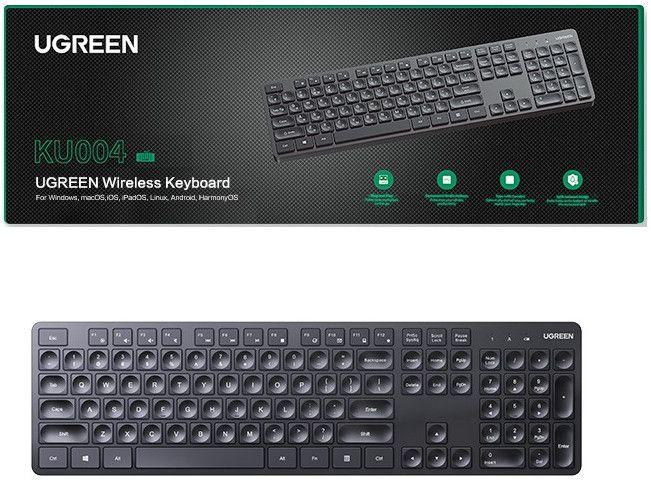 Безжична клавиатура Ugreen KU004 45204, CHOCOLATE MEMBRANE - БДС КИРИЛИЗАЦИЯ