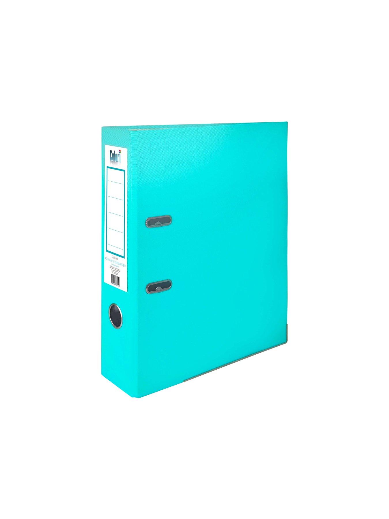 Colori Класьор, 8 cm, PP, с метален кант, аквамарин | JAR Computers Colori Класьор, 8 cm, PP, с метален кант, аквамарин