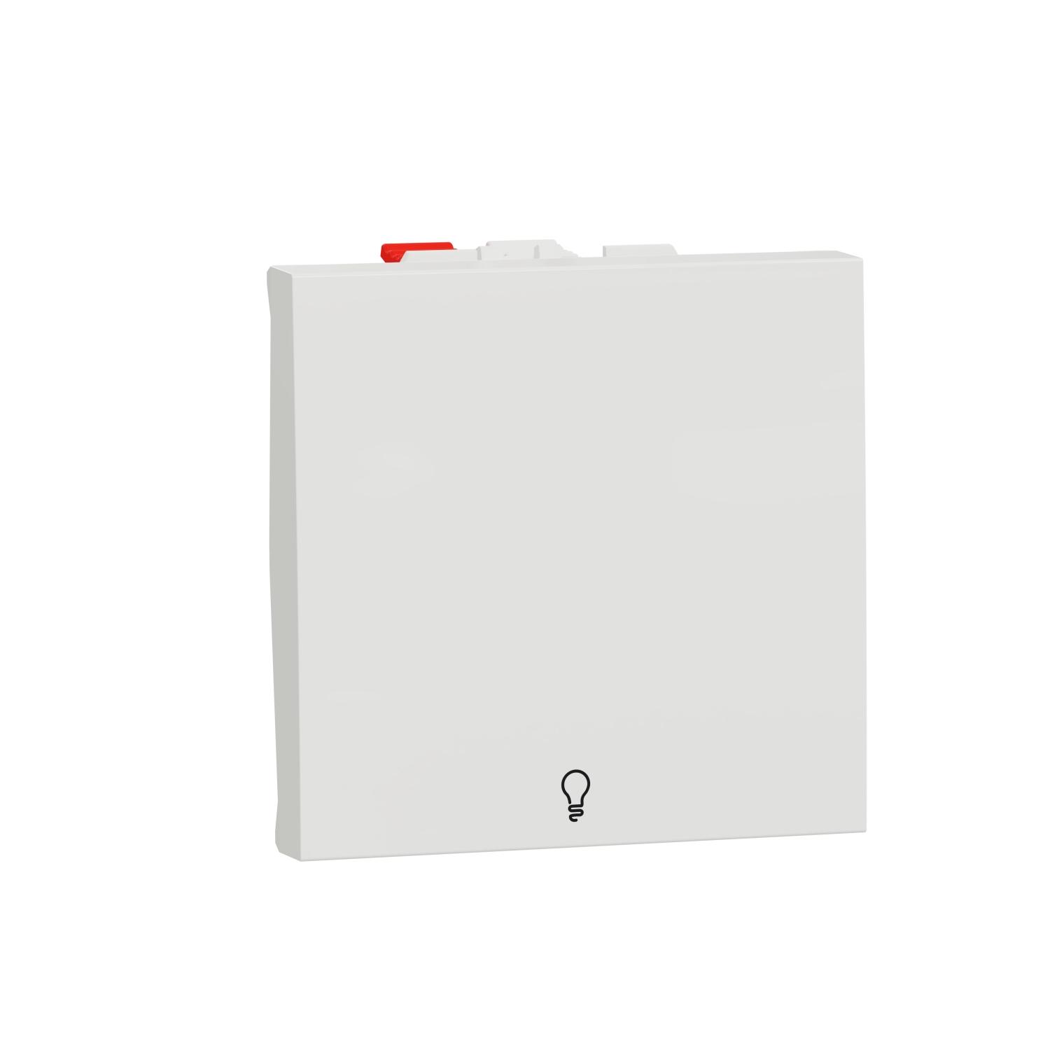 Еднополюсен бутон със символ "осветление" 10A, 2M, бял - SCHNEIDER ELECTRIC New Unica NU320618L | JAR Computers Еднополюсен бутон със символ "осветление" 10A, 2M, бял - SCHNEIDER ELECTRIC New Unica NU320618L