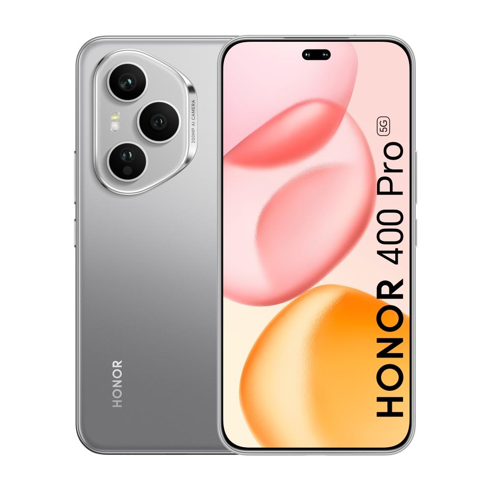 Honor 400 Pro Lunar Grey, 6.7" 120Hz Amoled curved, 2800x1280, Qualcomm Snapdragon 8 Gen 3 5G (1x3GHz+5x2.95GHz+2x 2GHz), 12GB, 512GB, 200+50+12MP/50MP, 5300mAh, FPT, BT, USB Type-C,Android 15, AI - powered MagicOS 9.0 + Honor Choice Earbuds Clip Black | JAR Computers Honor 400 Pro Lunar Grey, 6.7" 120Hz Amoled curved, 2800x1280, Qualcomm Snapdragon 8 Gen 3 5G (1x3GHz+5x2.95GHz+2x 2GHz), 12GB, 512GB, 200+50+12MP/50MP, 5300mAh, FPT, BT, USB Type-C,Android 15, AI - powered MagicOS 9.0 + Honor Choice Earbuds Clip Black