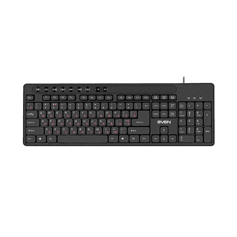 Жична клавиатура (за PC) - Sven USB Wired Keyboard KB-C3060 (украински) | JAR Computers Жична клавиатура (за PC) - Sven USB Wired Keyboard KB-C3060 (украински)
