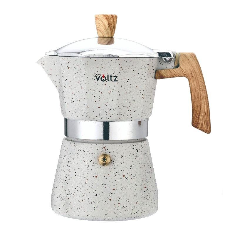 Кубинска кафеварка Oliver Voltz Verona OV51173I9, 9 чаши, Алуминий, Индукция, Крем